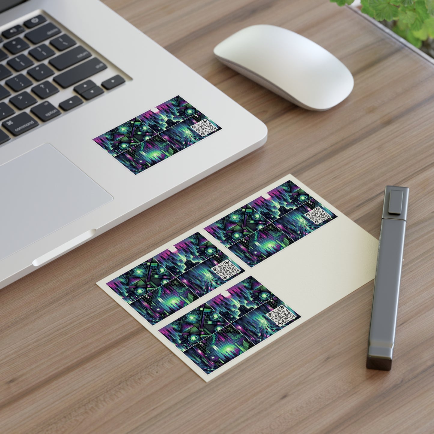 Tech Noir Aesthetics Tech-Forward Urban Dystopia Sticker Sheets - 8404 Design-54