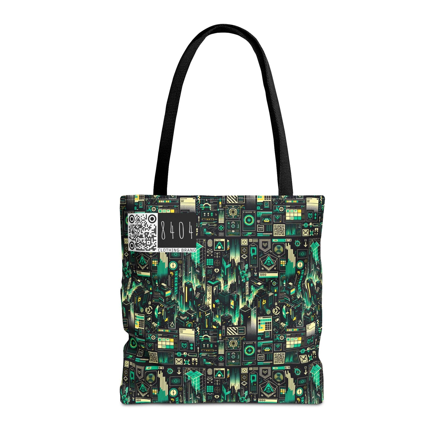 Digital Dystopia Tech Noir Tote Bag - 8404 Design-63