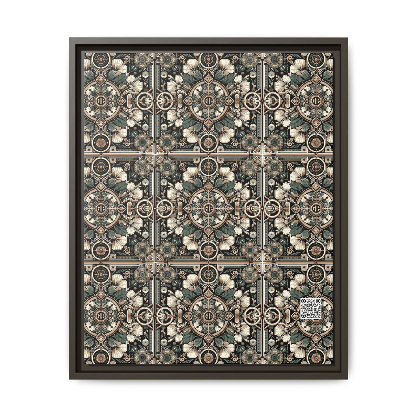 Cyber Garden Party Tech Garden Extravaganza Matte Canvas, Framed (multi-Color) - 8404 Design-66 A