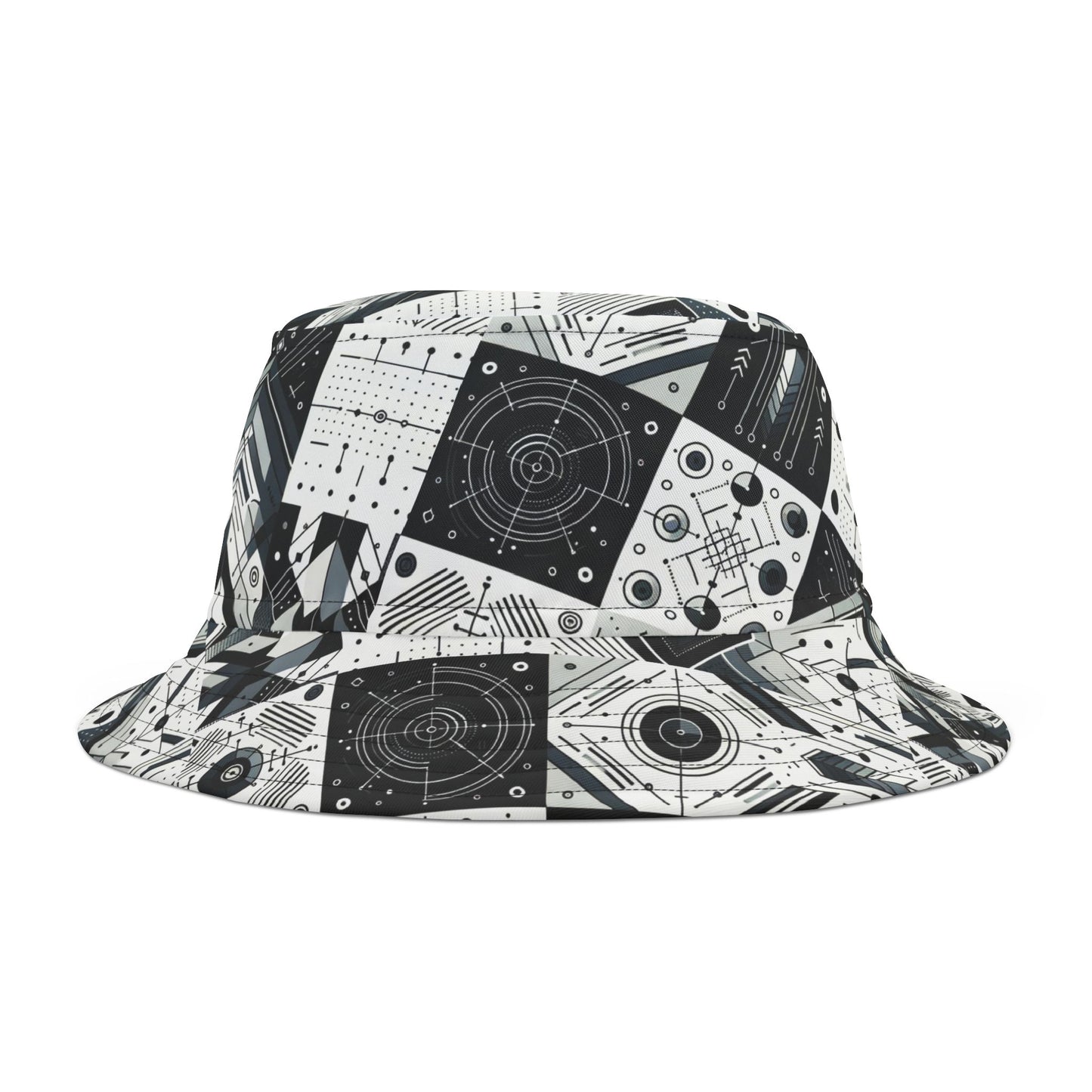 Digital Minimalism Minimalist Tech Bucket Hat - 8404 Design-50