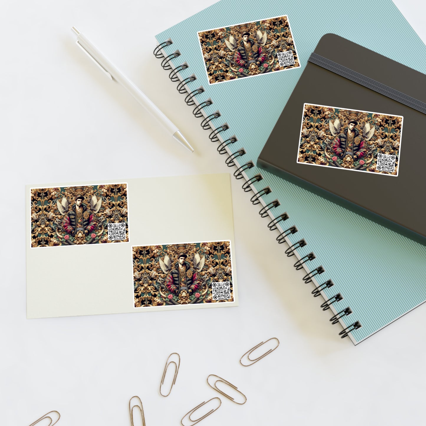 Digital Renaissance Luxurious Streetwear Inspired By Classical Art With a Modern Twist Sticker Sheets - 8404 Design-59
