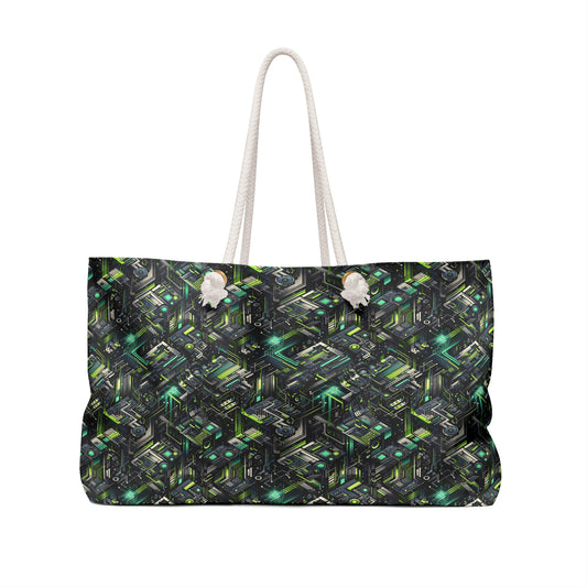 Tech-Infused Graphics Tech-Forward Streetwear Weekender Bag - 8404 Design-47
