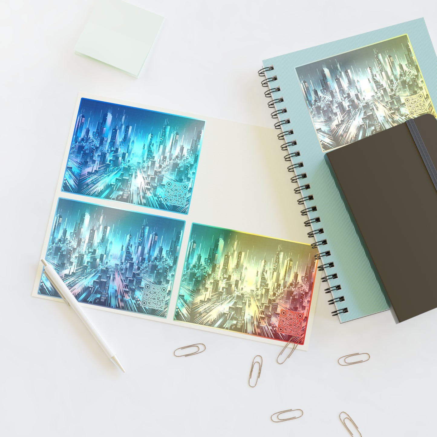 Digital Motion Futuristic Tech Sticker Sheets - 8404 Design-68