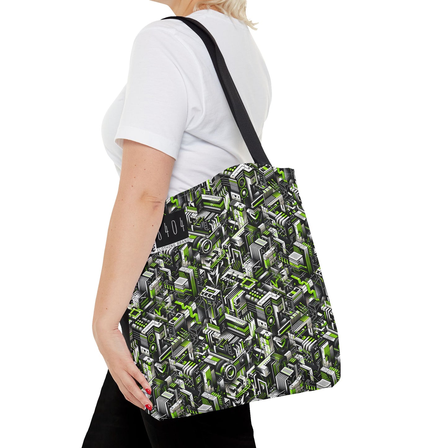 Graffiti Tech Fusion Bold Streetwear Fusion Tote Bag - 8404 Design-53