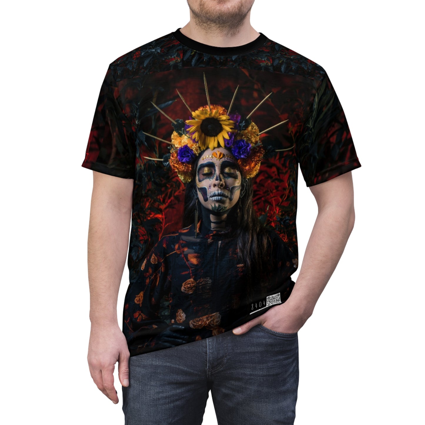 8404 Fashion T-Shirt - "dia De Los Muertos" - Men - Women - Unisex - S/m/l/xl/2xl/3xl