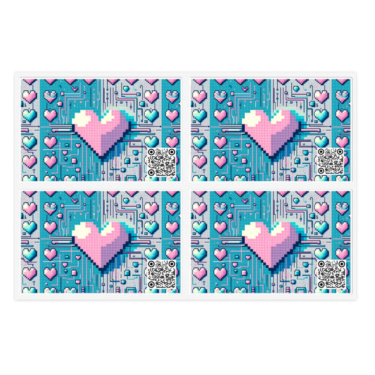 Digital Romance Modern Tech Romance Sticker Sheets - 8404 Design-44