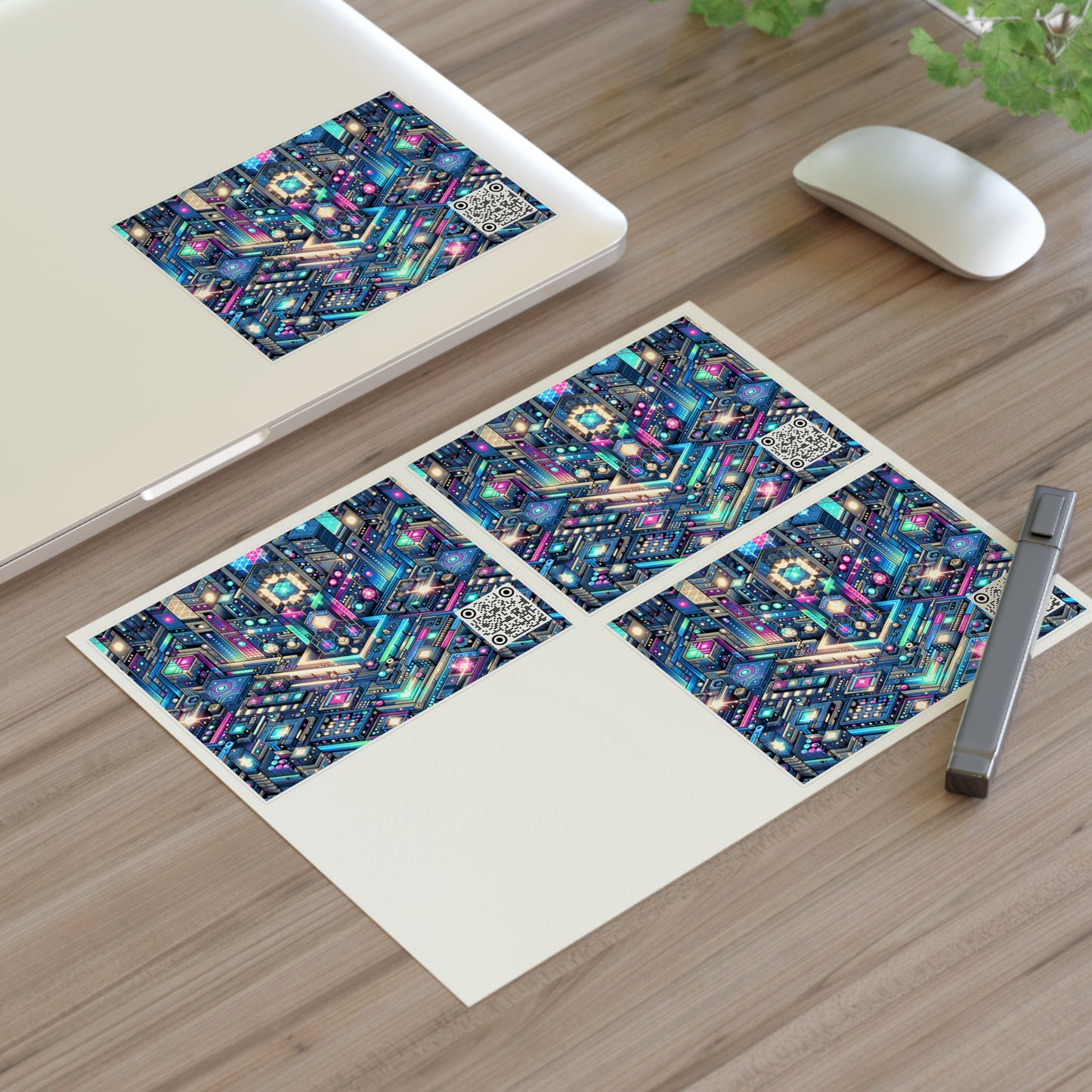 Digital Renaissance Tech-Forward Maximalism Sticker Sheets - 8404 Design-50