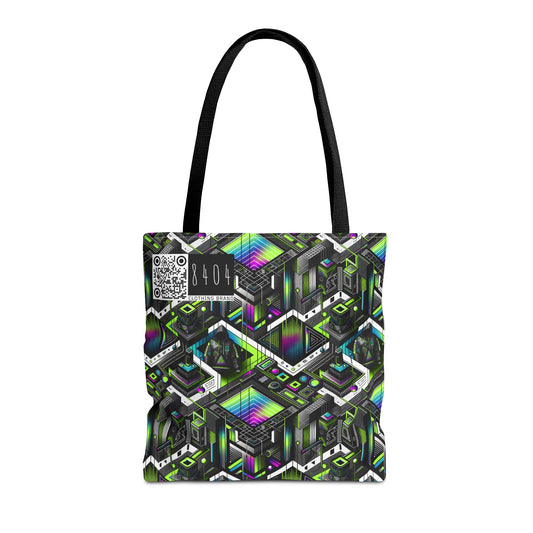 Retro Futurism Graphics Tech-Forward Streetwear Tote Bag - 8404 Design-52