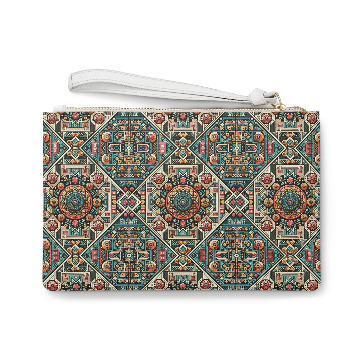Cultural Fusion Tech Blend of Cultural Heritage With Tech-Inspired Elements Clutch Bag - 8404 Design-74