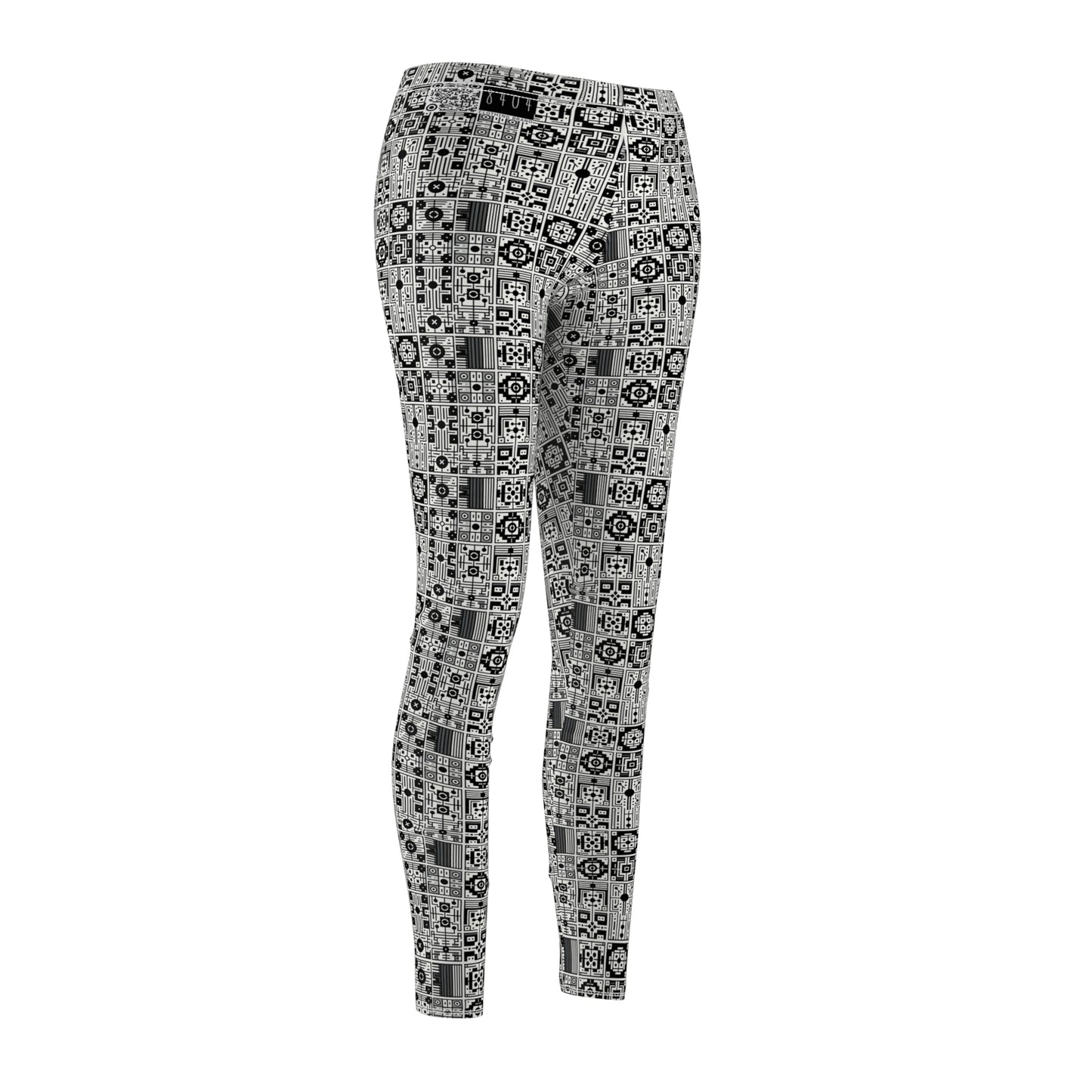 Digital Minimalism Minimalist Tech Women's Cut & Sew Casual Leggings - 8404 Design-55