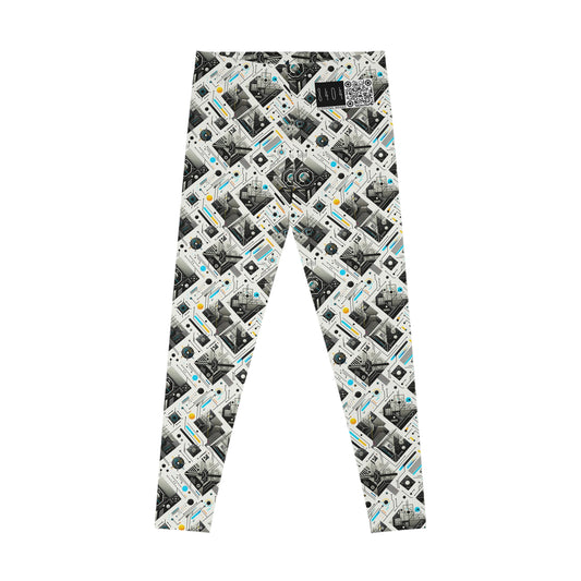 Tech Minimalism Minimalist Tech Stretch Leggings - 8404 Design-47