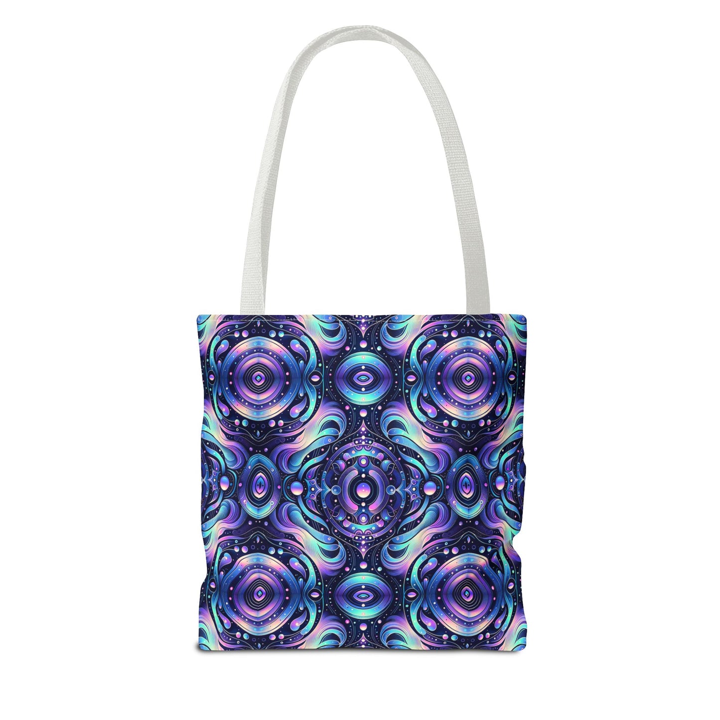 Iridescent Tech Fusion Tech-Forward Streetwear Tote Bag - 8404 Design-62