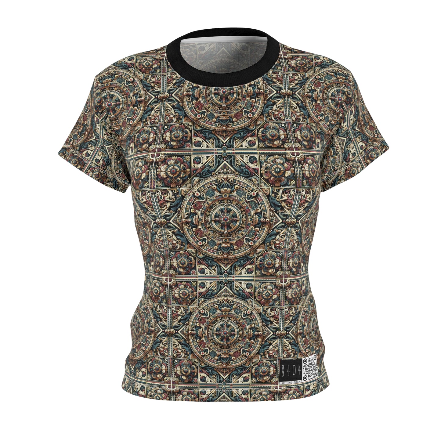 Urban Renaissance Historical Fusion With Street Edge Women's Cut & Sew Tee - 8404 Design-57