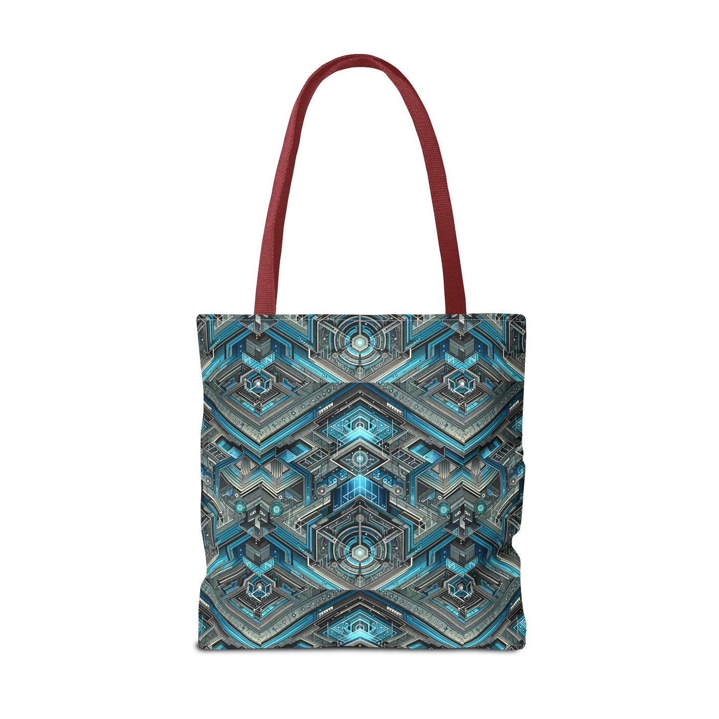 Tech-Infused Futurism Sleek Tech Edge Tote Bag - 8404 Design-49