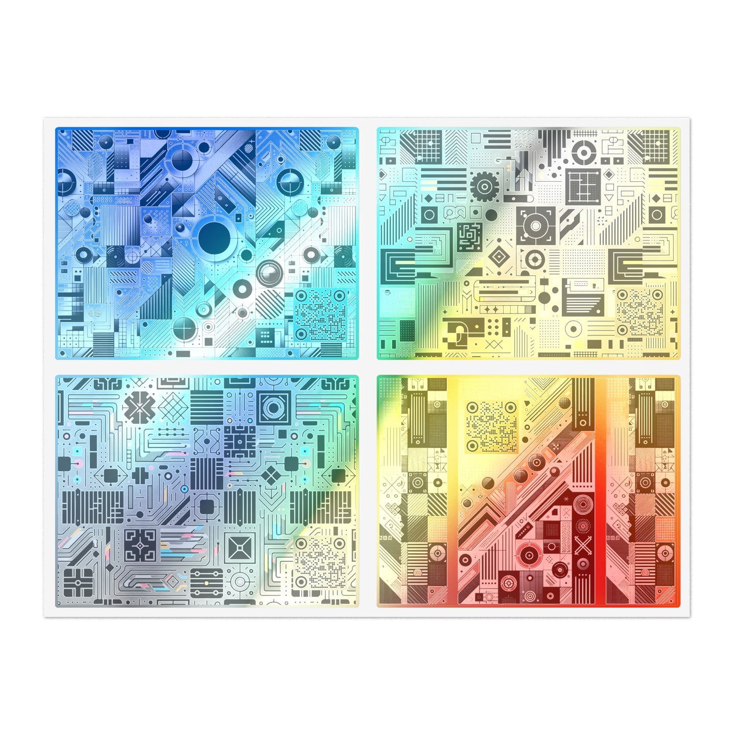 Digital Modern Minimalism Sticker Sheets - 8404 Design-88