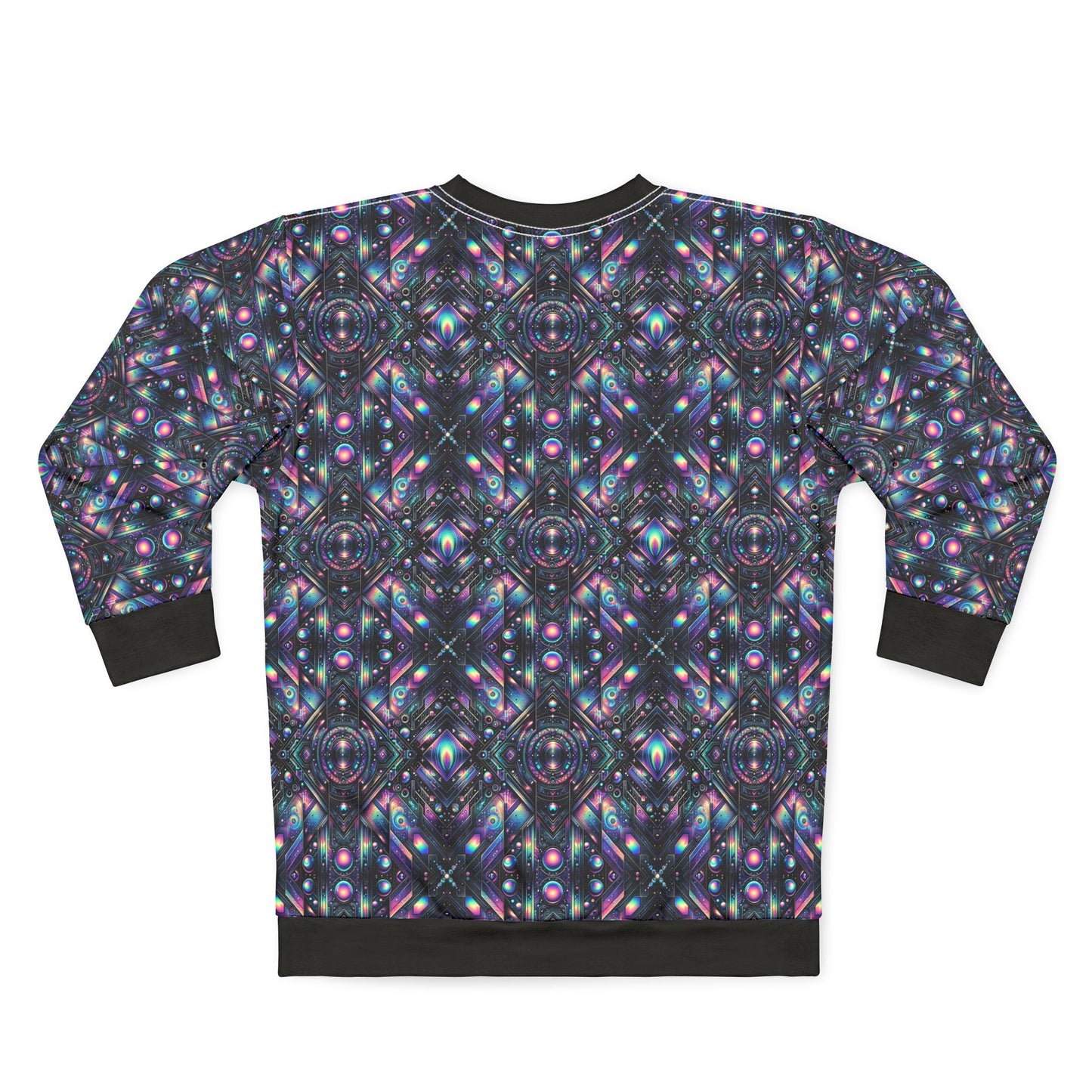 Galactic Hues Tech-Forward Cosmic Fusion Sweatshirt - 8404 Design-58