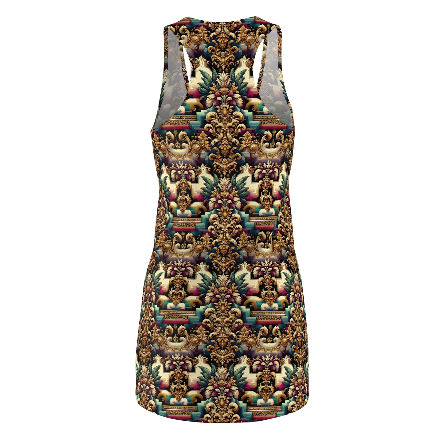 Digital Renaissance Modern Baroque Fusion Women's Cut & Sew Racerback Dress - 8404 Design-60