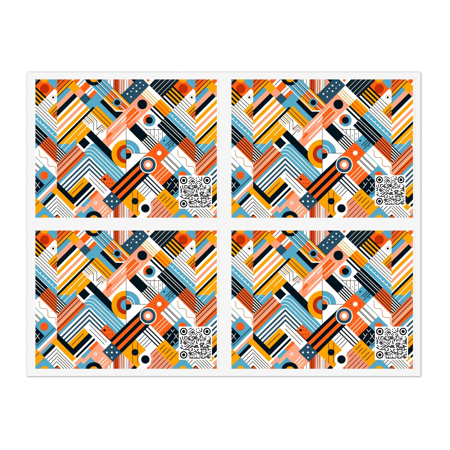 Abstract Graphic Art Modern Artistic Expression Sticker Sheets - 8404 Design-54