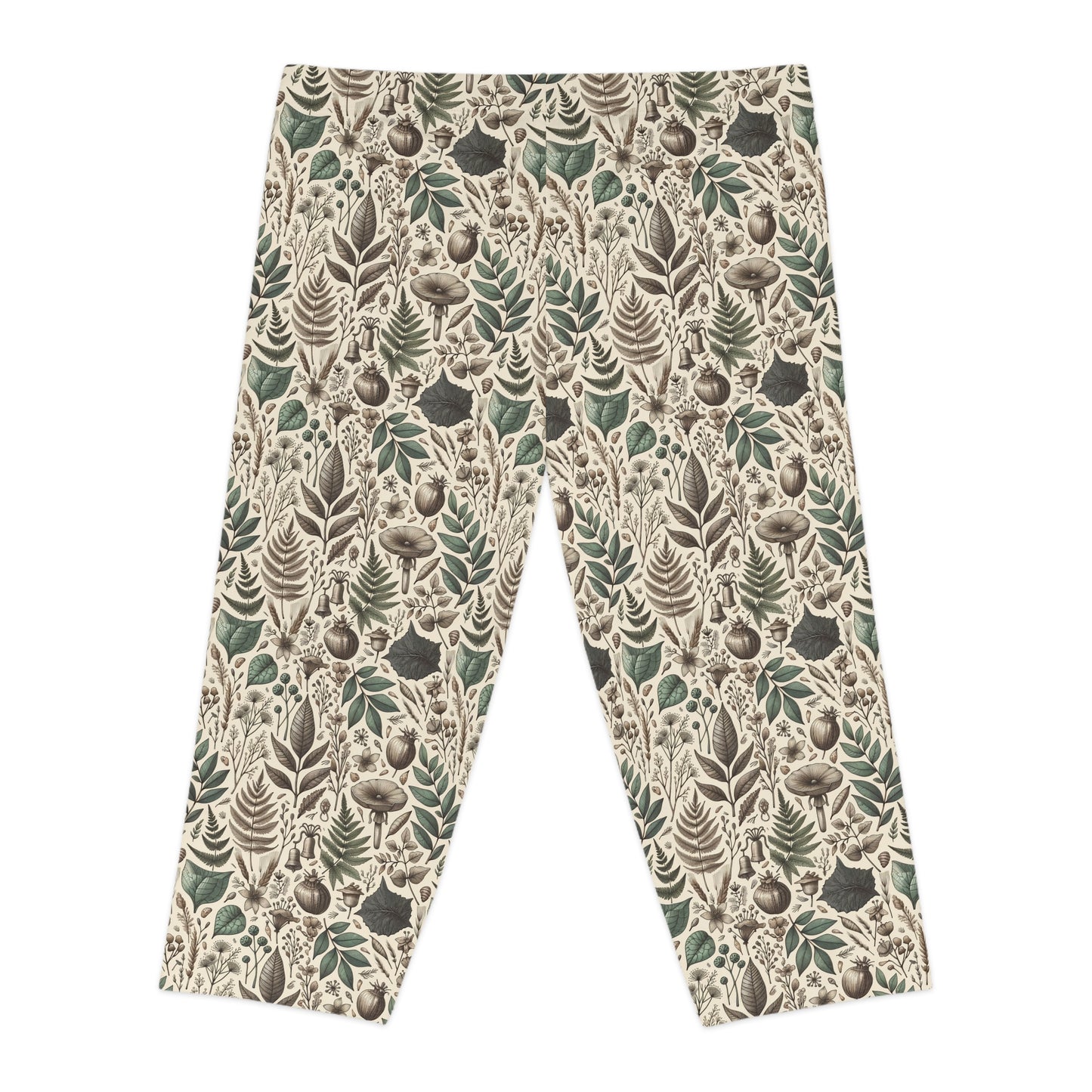 Sustainable Streetwear Modern Eco-Conscious Women's Capri Leggings - 8404 Design-57