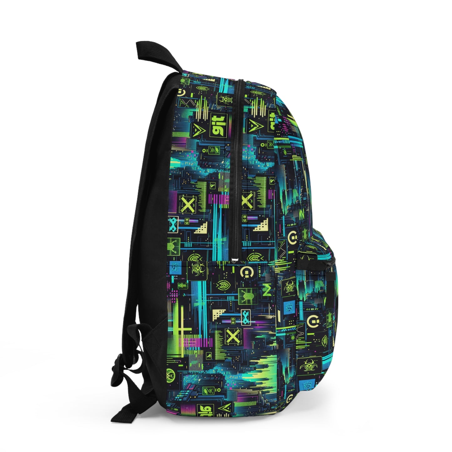 Digital Dystopia Tech Noir Backpack - 8404 Design-55