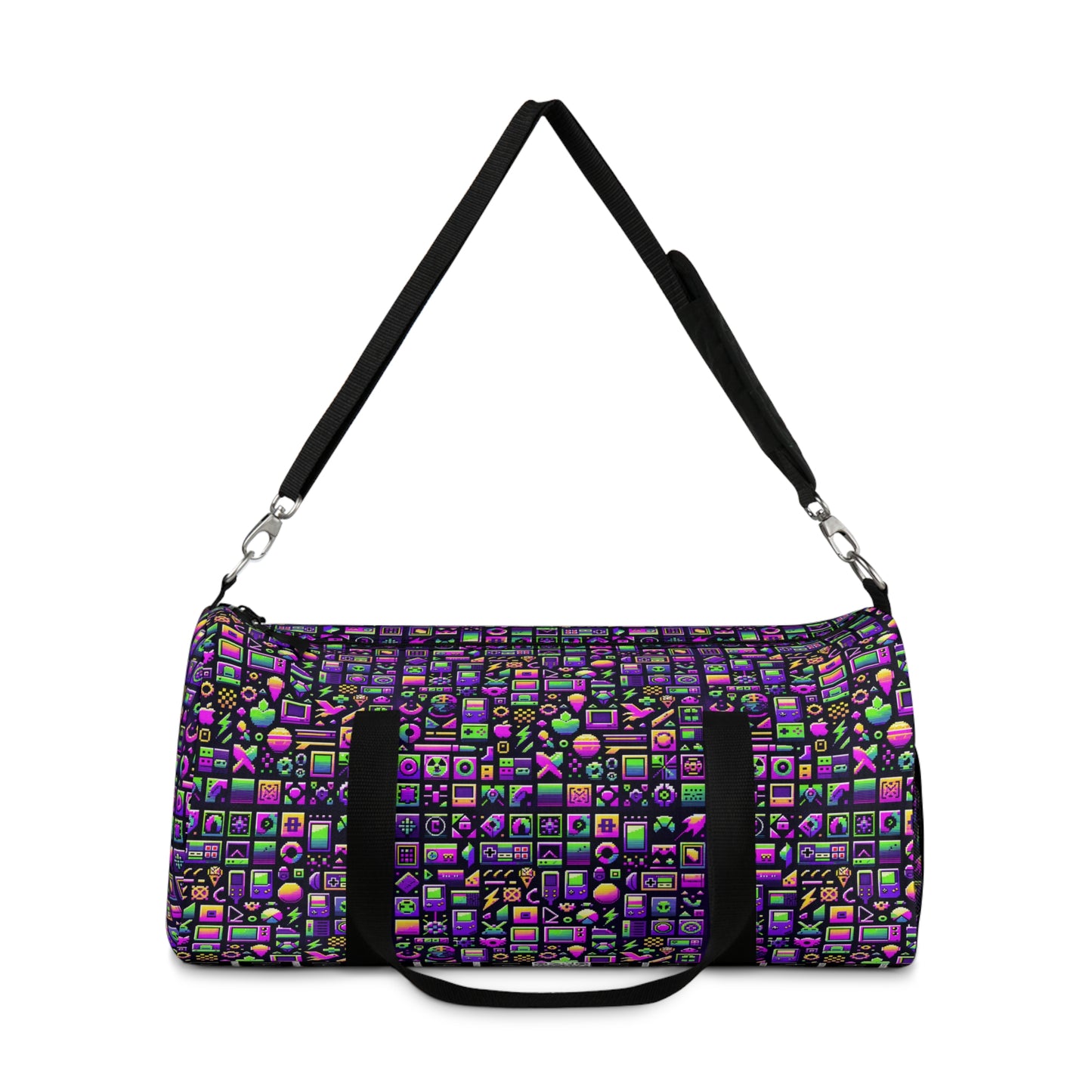 Digital Nostalgia Remix Modern Vintage Fusion Duffel Bag - 8404 Design-49