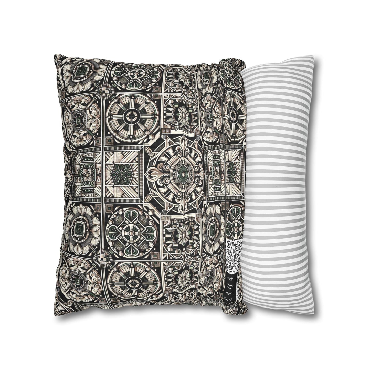 Cyber Garden Party Tech Garden Extravaganza Spun Polyester Square Pillowcase - 8404 Design-45