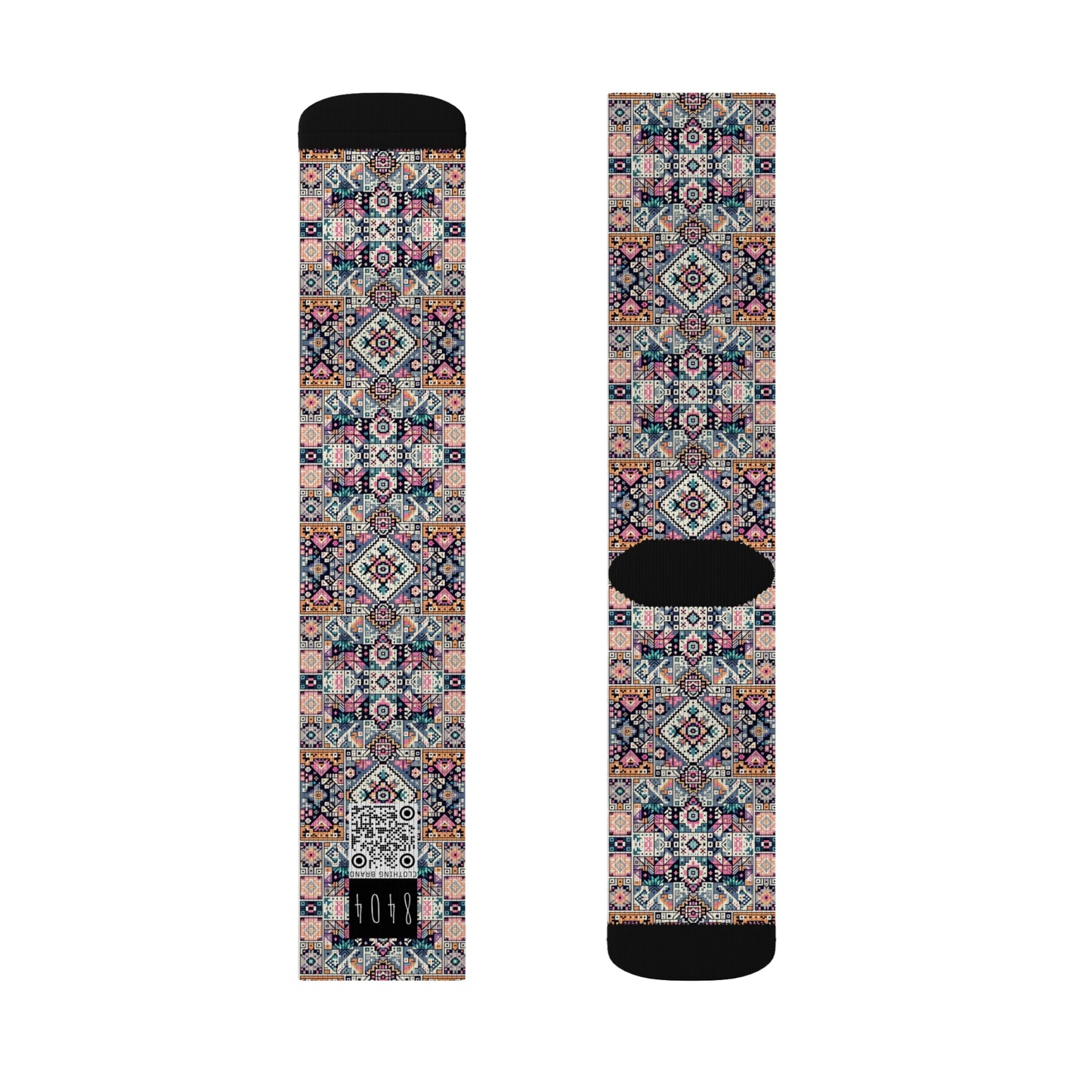 Digital Artisanal Fusion Digital Artisanal Sublimation Socks - 8404 Design-65