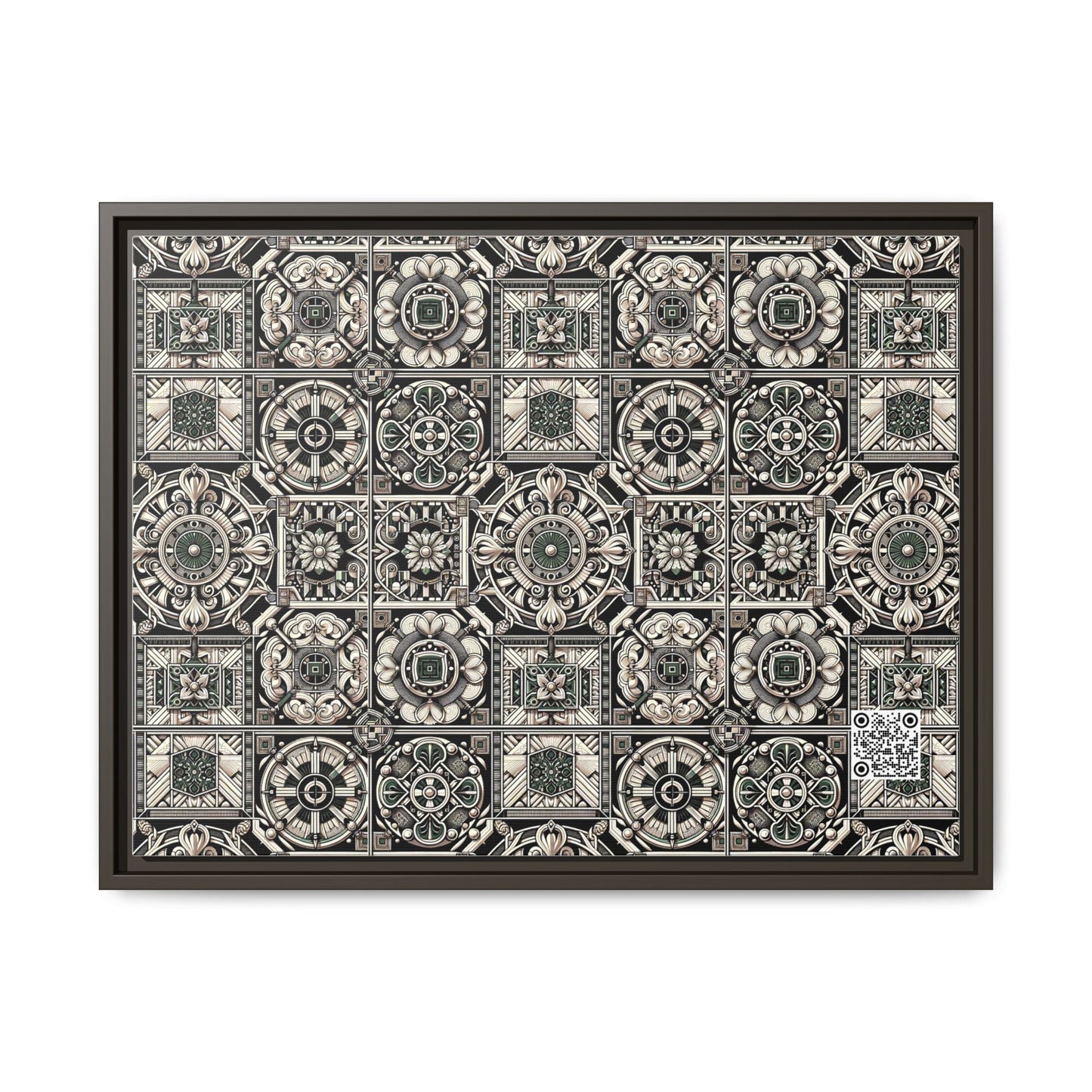 Cyber Garden Party Tech Garden Extravaganza Matte Canvas, Framed (multi-Color) - 8404 Design-45 A