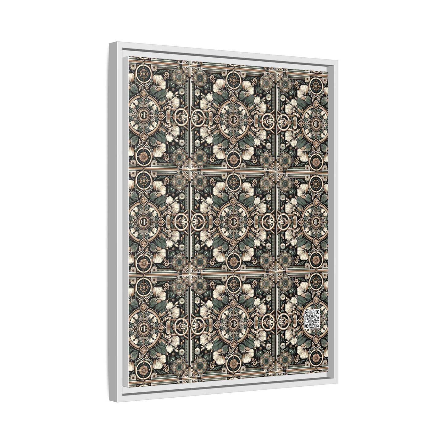 Cyber Garden Party Tech Garden Extravaganza Matte Canvas, Framed (multi-Color) - 8404 Design-66 A