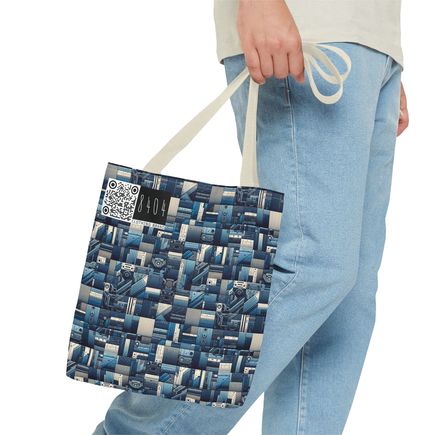 Tech-Inspired Utility Tech-Forward Streetwear With Utilitarian Edge Tote Bag - 8404 Design-44