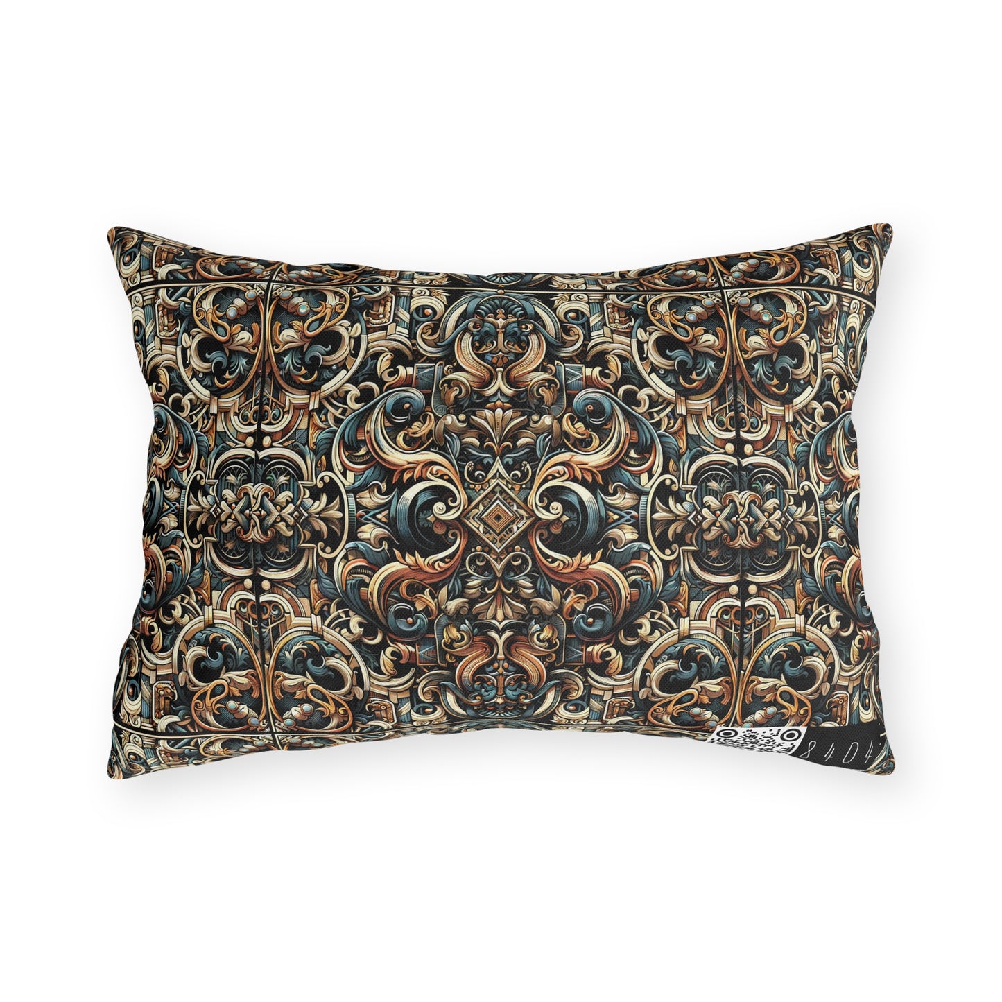 Urban Renaissance Historical Fusion With Street Edge Outdoor Pillow - 8404 Design-59
