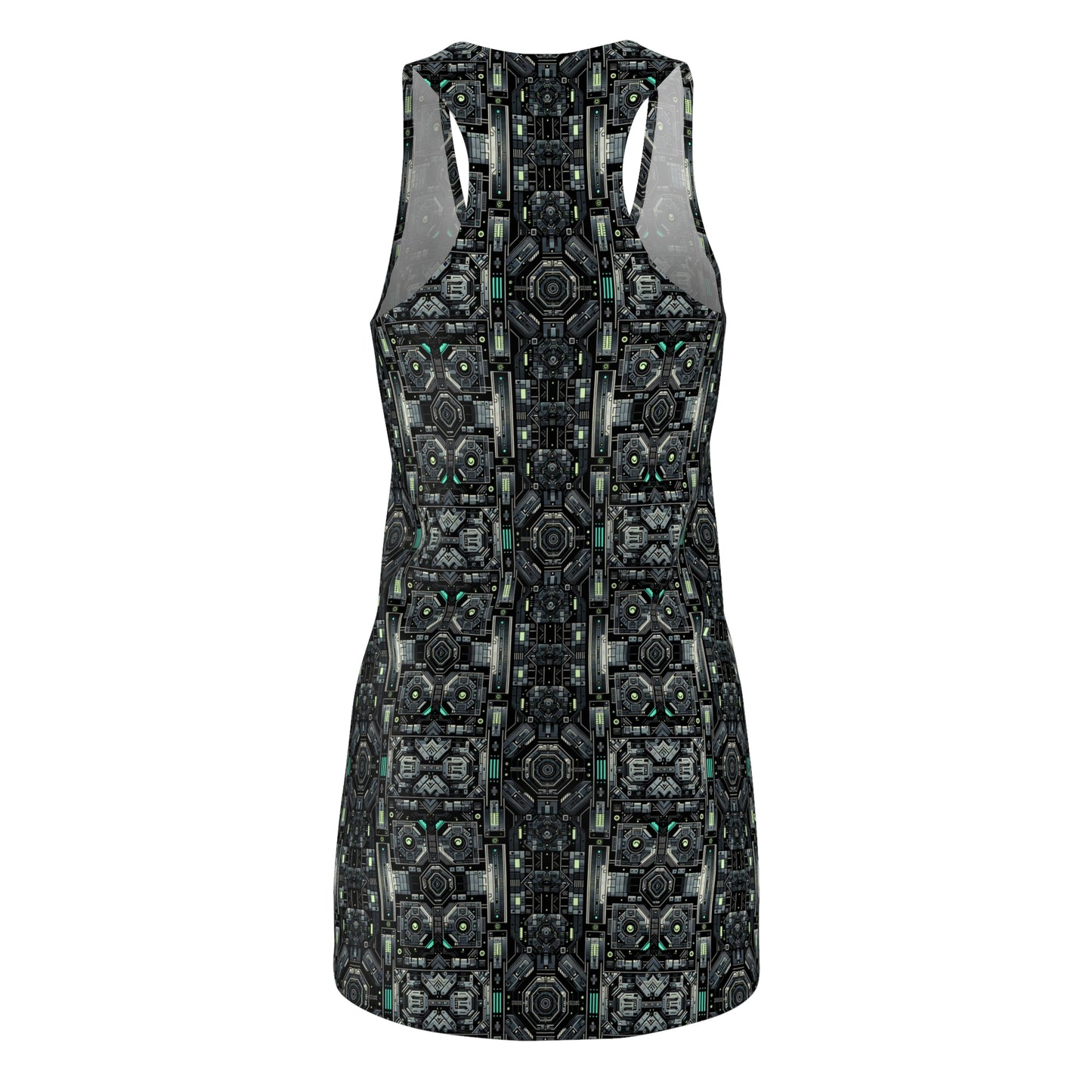 Tech Noir Tech-Forward Minimalism Women's Cut & Sew Racerback Dress - 8404 Design-52