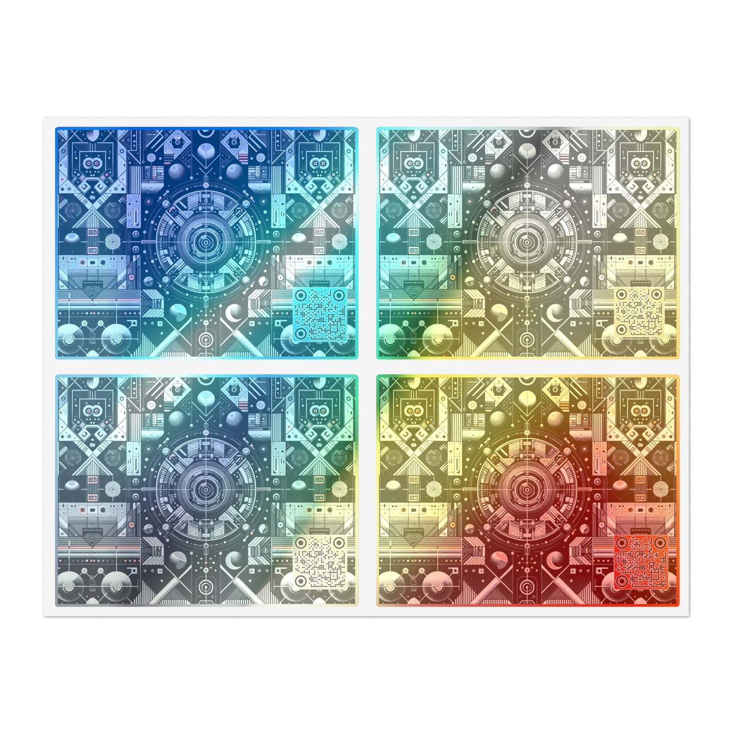 Tech-Inspired Graphic Tees Tech-Forward Streetwear Sticker Sheets - 8404 Design-64