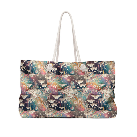 Digital Dreamland Whimsical and Nostalgic Streetwear With a Digital Twist Weekender Bag - 8404 Design-52