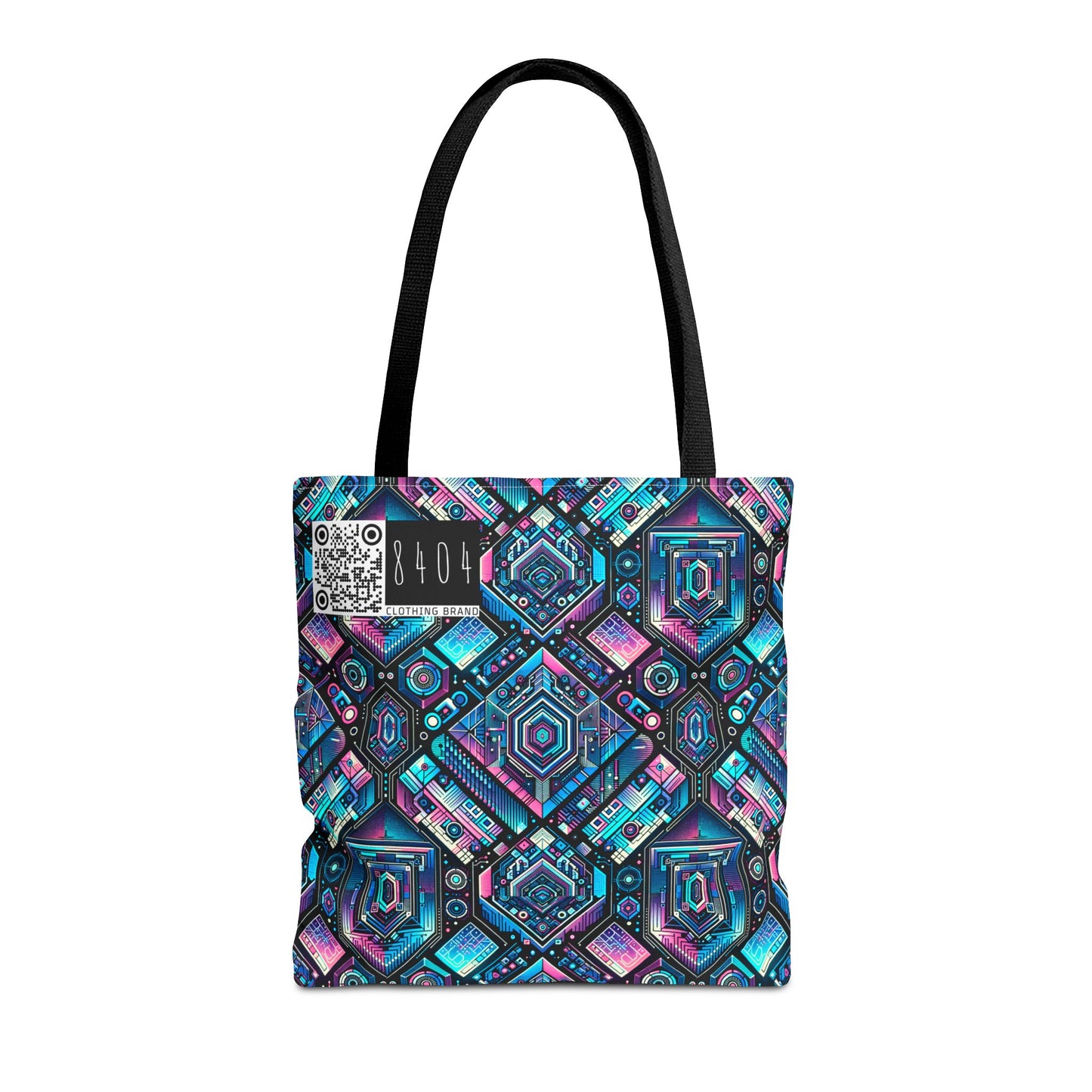 Digital Dreamland Futuristic Tech Aesthetic Tote Bag - 8404 Design-46