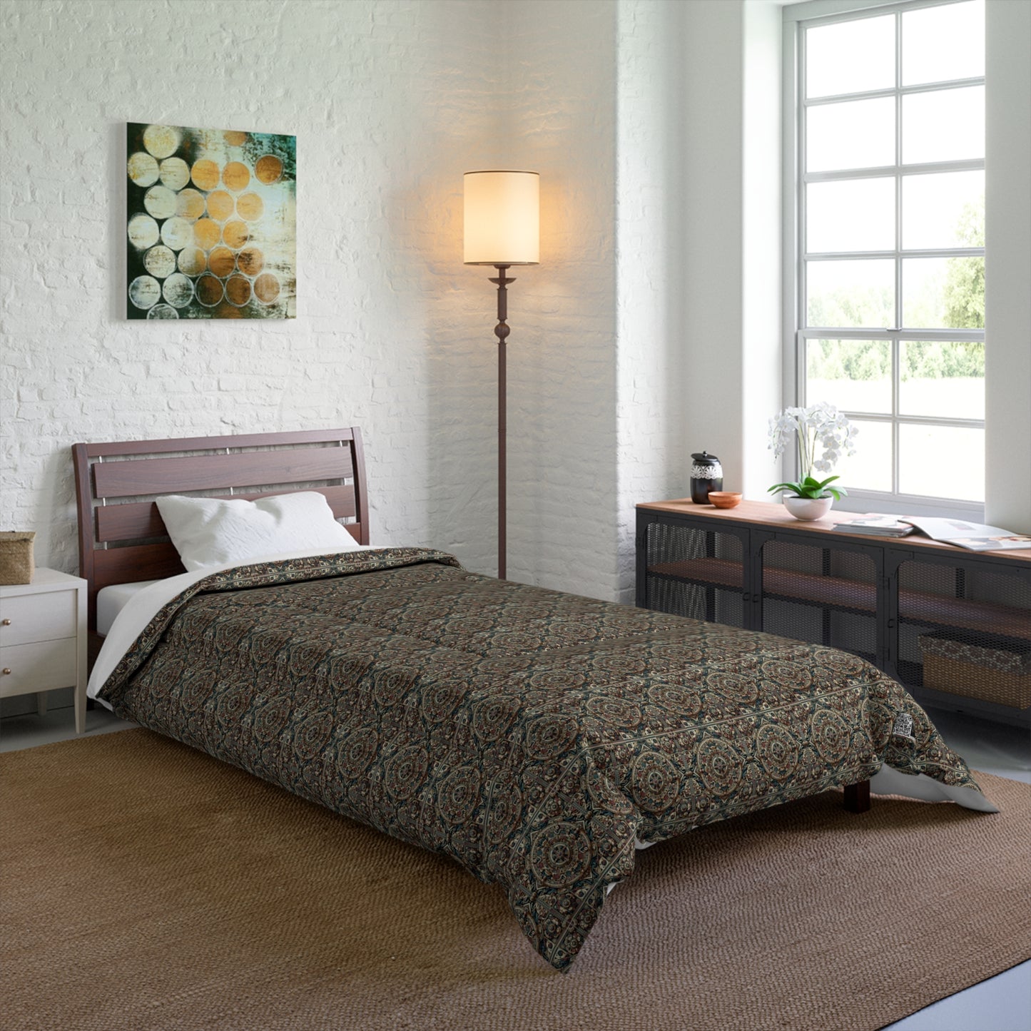 Urban Renaissance Historical Fusion With Street Edge Comforter - 8404 Design-57