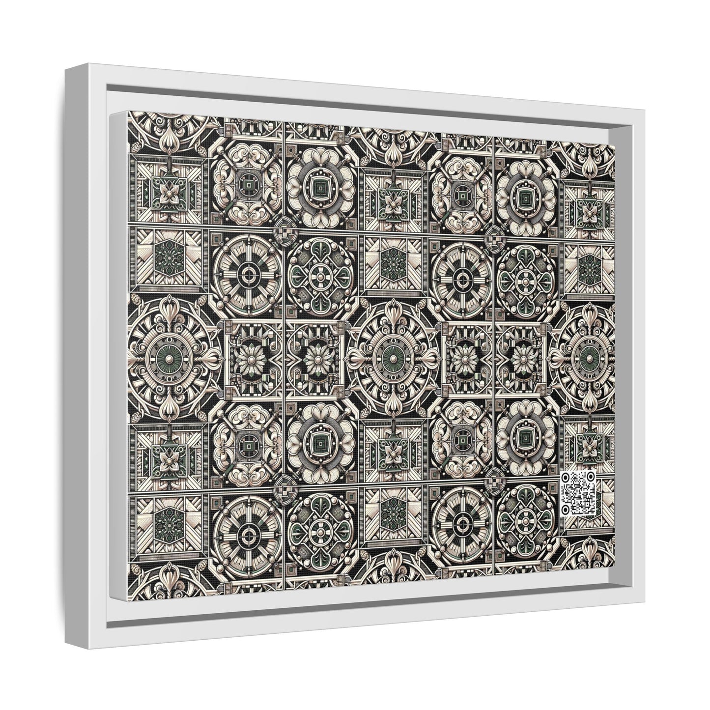 Cyber Garden Party Tech Garden Extravaganza Matte Canvas, Framed (multi-Color) - 8404 Design-45 A