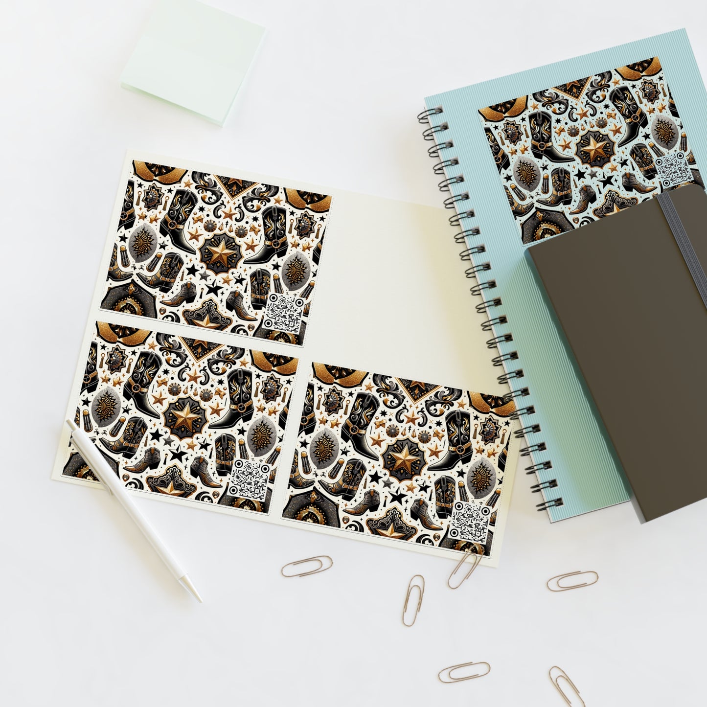 Cowboy Chic Revival Bold Western Glam Sticker Sheets - 8404 Design-60