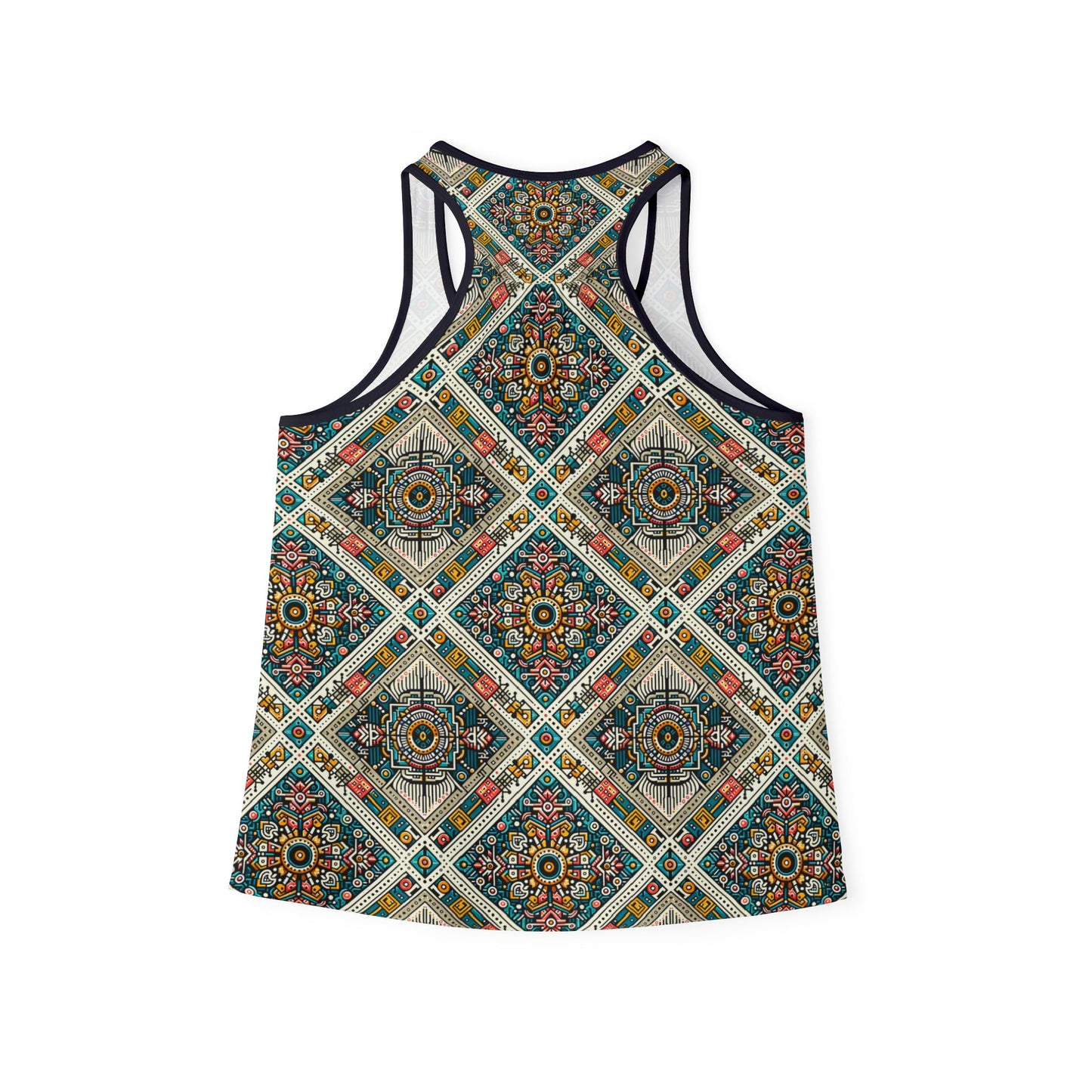 Cultural Fusion Tech Blend of Cultural Heritage With Tech-Inspired Elements Women's Tank Top - 8404 Design-64