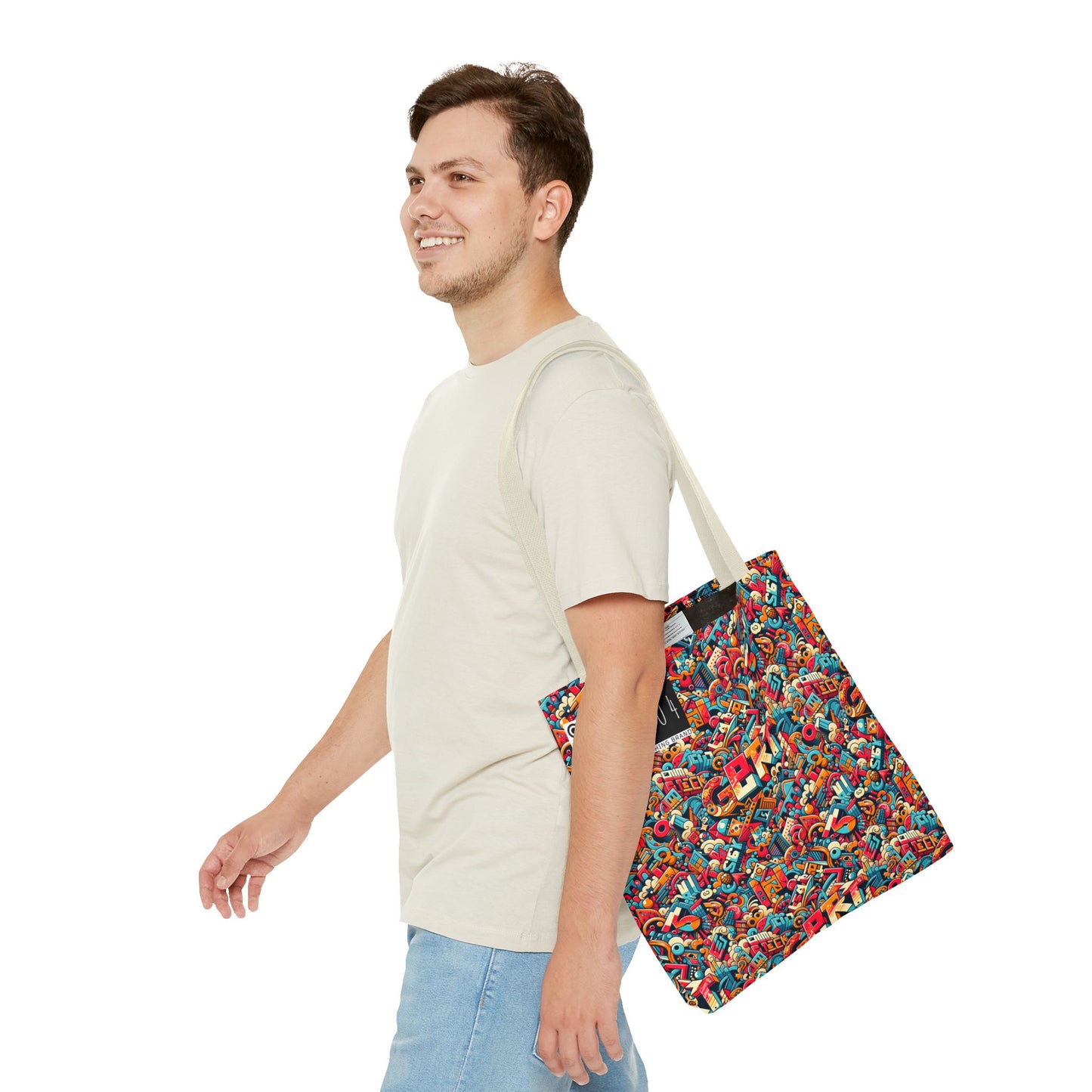 Neo-Traditional Street Art Modern Street Art Fusion Tote Bag - 8404 Design-58