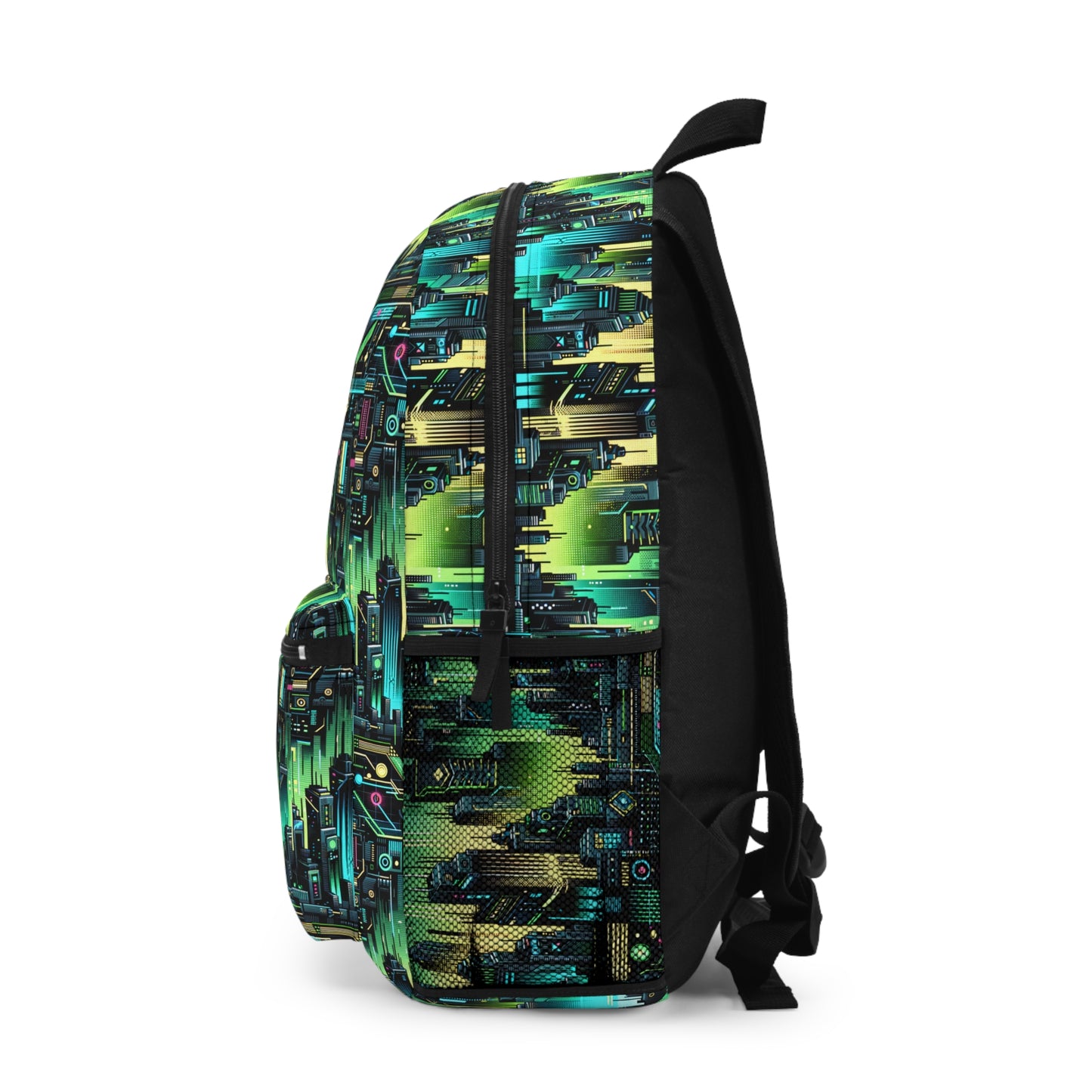 Cyber Punk Graphics Tech-Inspired Cyberpunk Backpack - 8404 Design-54