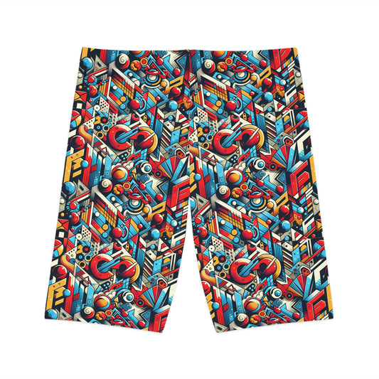 Neo-Traditional Street Art Modern Street Art Fusion Women's Bike Shorts - 8404 Design-67