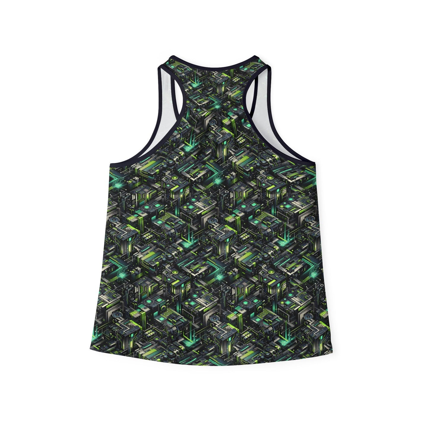 Tech-Infused Graphics Tech-Forward Streetwear Women's Tank Top - 8404 Design-47