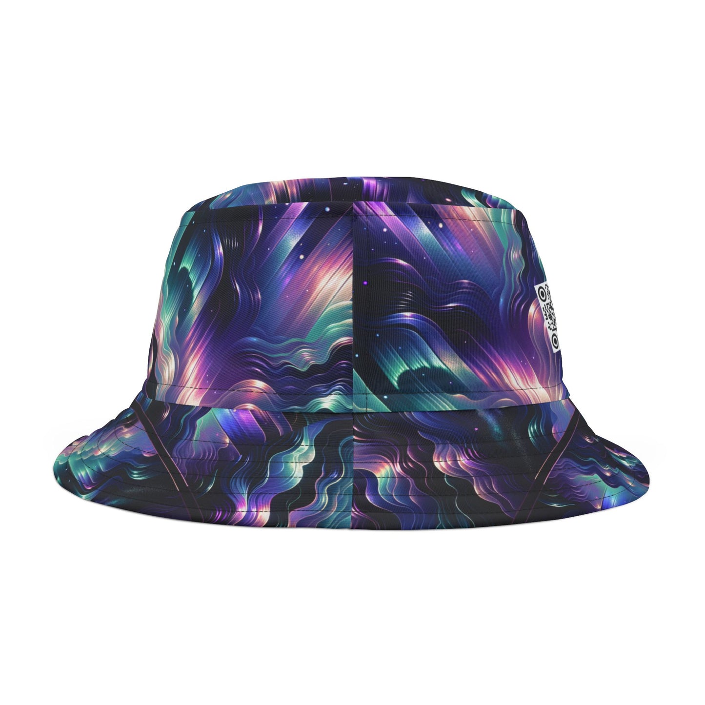 Iridescent Dream Futuristic Tech Bucket Hat - 8404 Design-43