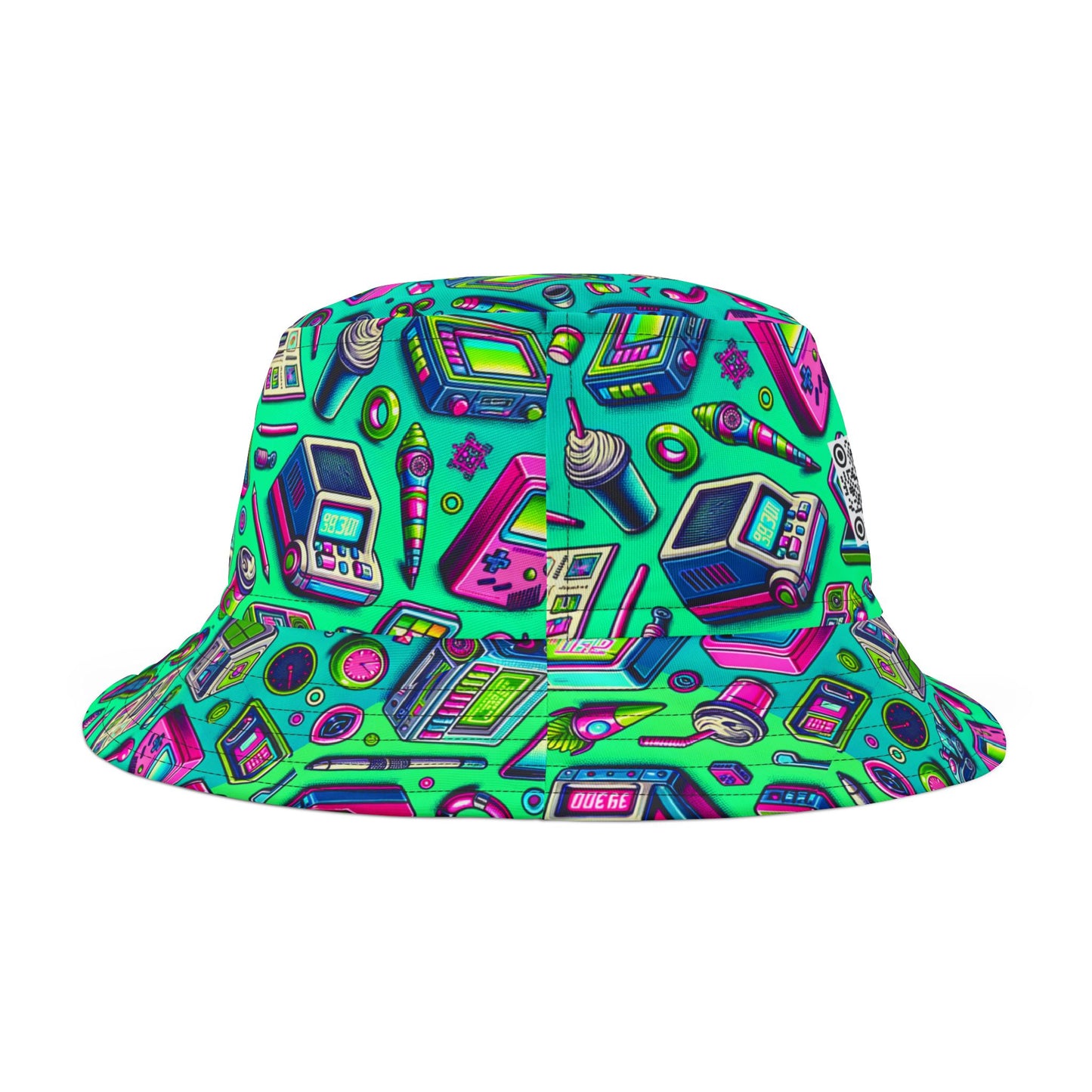Y2k Revival Nostalgic Futurism Bucket Hat - 8404 Design-48