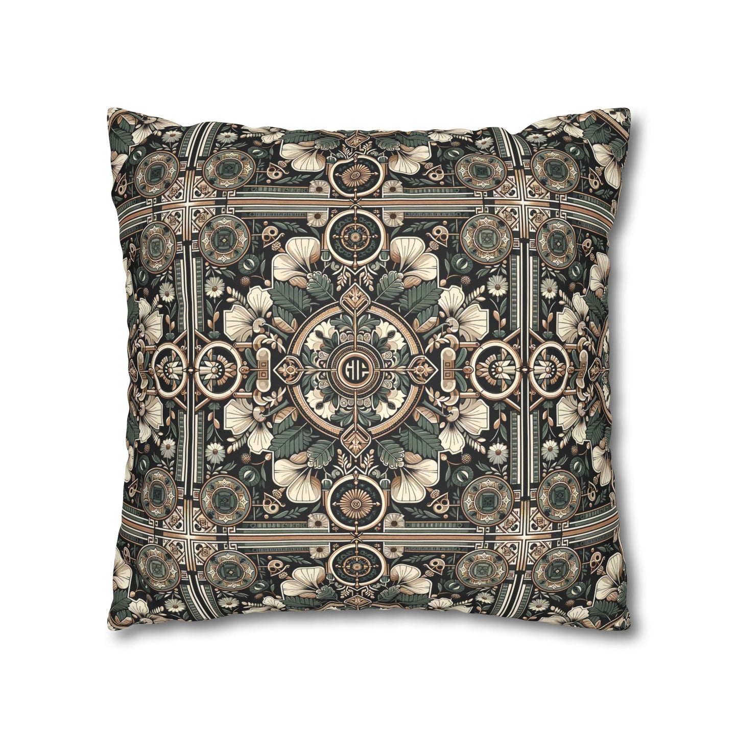 Cyber Garden Party Tech Garden Extravaganza Faux Suede Square Pillowcase - 8404 Design-66