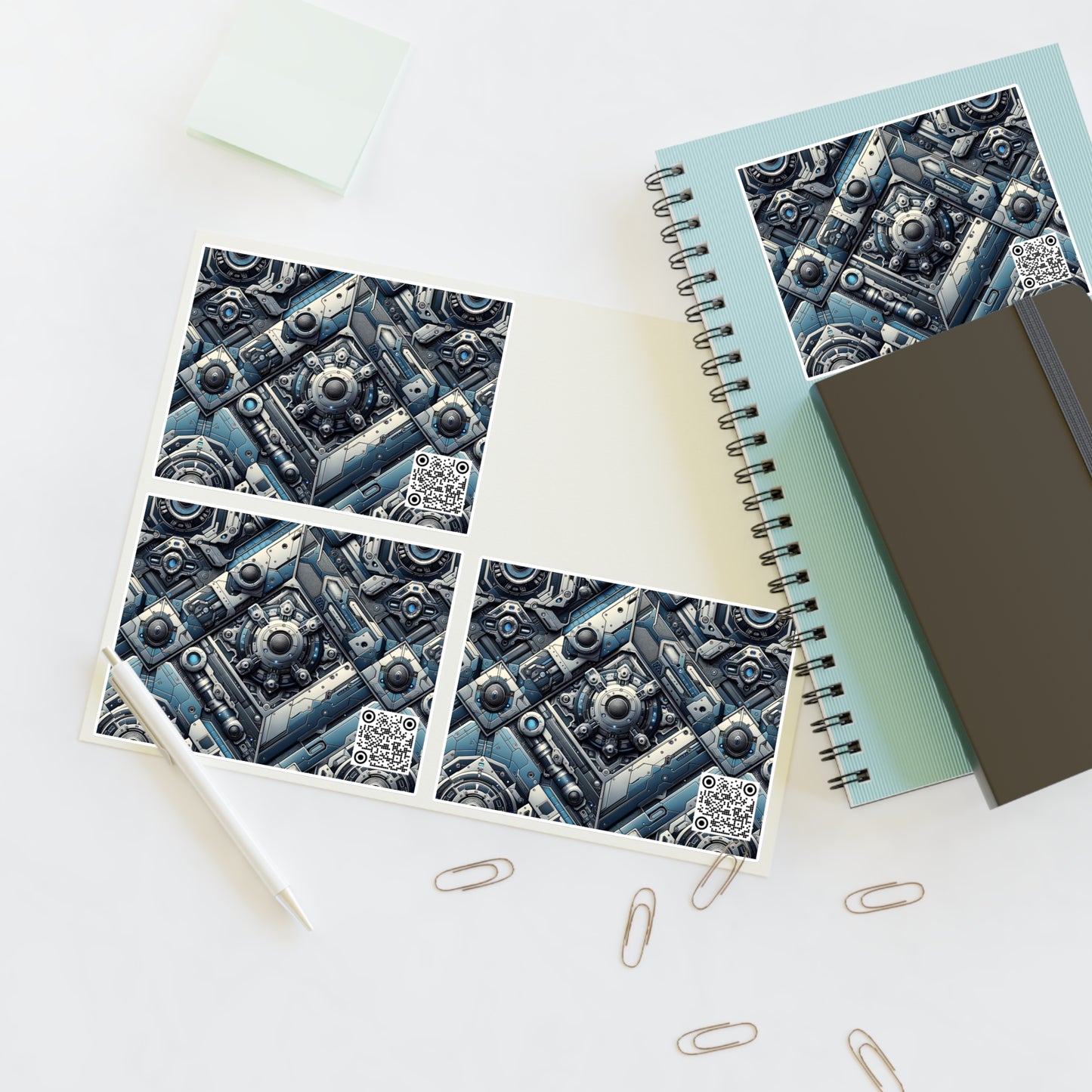 Tech Utility Fusion Tech-Forward Utility With a Futuristic Edge Sticker Sheets - 8404 Design-43