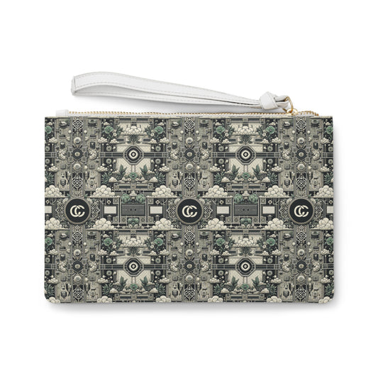 Cyber Garden Party Tech Garden Extravaganza Clutch Bag - 8404 Design-54