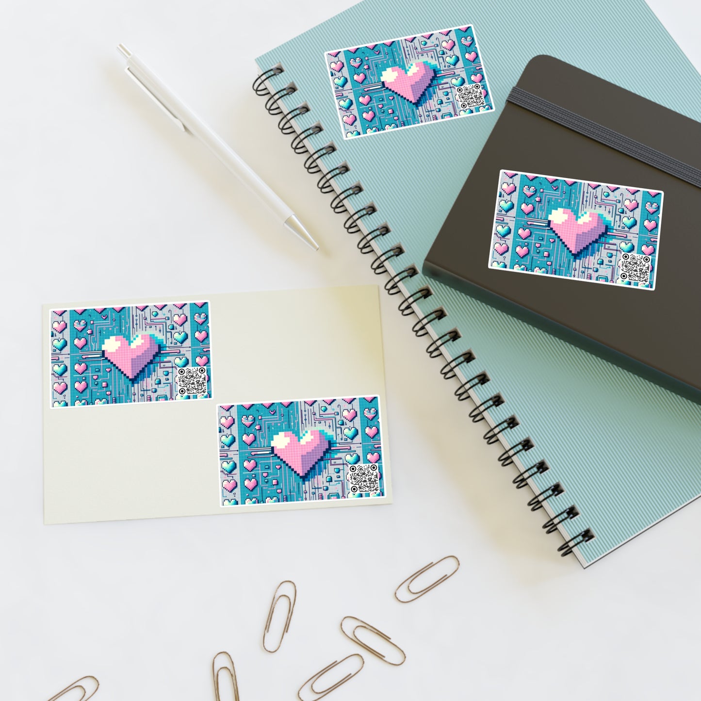 Digital Romance Modern Tech Romance Sticker Sheets - 8404 Design-44