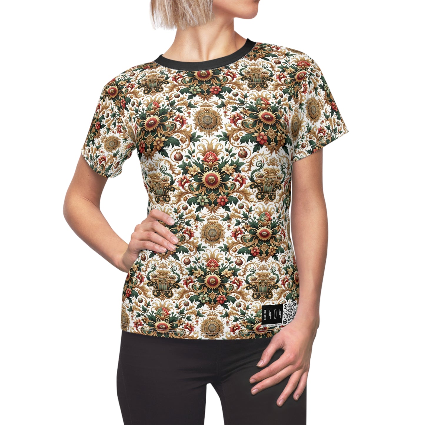 Monogram Madness Luxurious Streetwear Women's Cut & Sew Tee - 8404 Design-68